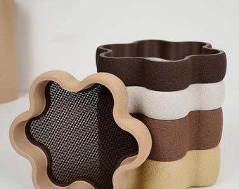 FLOWLIS Tray Set of 5, Minimalist Jewelry Trays, Modern Home Decor