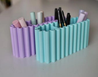 ZIGGLES – Vågig skrivbordsorganisatör (enskilt stycke) | Minimalistisk pennhållare