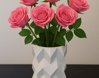 Vas Modern dekorativ vas för hemmet eller kontoret (17,5 cm)