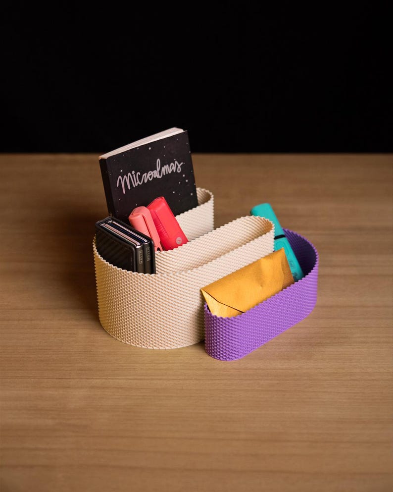 SINU Desk Organizer Set, 2 Piece Modern Desktop Organize image 6
