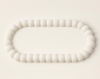 Minimalistisk smyckesbricka – Modern dekorativ oval skål