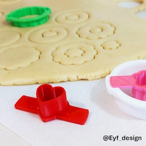 Modular Sandwich Cookies Cutters – Interchangeable Set with 2 Bases + 7 Inner Shapes image 8