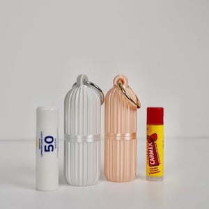 Lip Balm Holder Keychain, Bag Charm, Thin Wide Sizes image 1