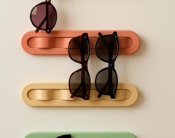 Sunglasses Wall Holder – Modern Geometric Eyewear Rack