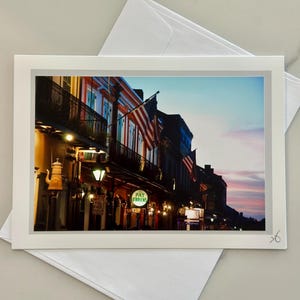 Cartão de felicitações em branco/impressão fotográfica de Nova Orleans