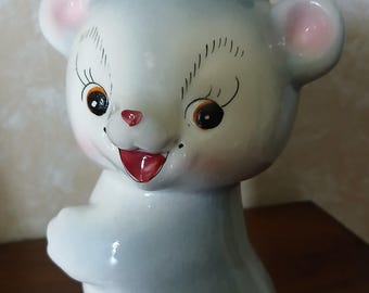 Graduation Money Bank Bear Vintage