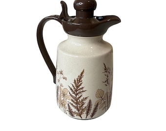 Emsa Isolier Star Vintage Kaffeekanne Thermoskanne Karaffe Glas ausgekleidet Country Retro
