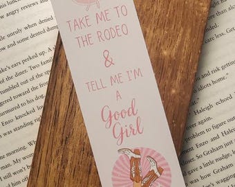 Marcador de libros por correo - Llévame al rodeo