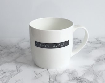 Y Taid gorau- Best Grandad- welsh language gift- bone china mug
