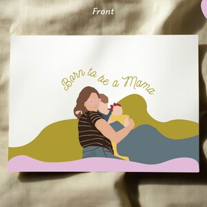 Custom &quot;Born to Be a Mama&quot; Printable Card with Bible Verse