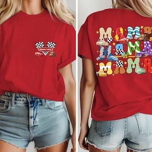 Disney Pixar Car Mama Shirt, Mothers Day Gifts, Disney Mom Comfort Colors® Shirt, Pixar Cars Mama Shirt, Mama Gift
