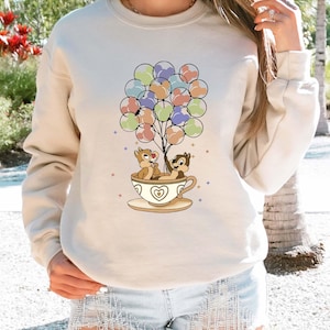 Chip and Dale Double Trouble Sweatshirt, Chip And Dale Balloons Sweatshirt, Disney Matching Sweater, Disneyland Hoodie, Walt Disney World
