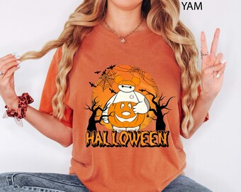 Pumpkin Baymax Tee, Baymax Halloween Kids Shirt, Disney Baymax Halloween Shirt, Disney Halloween Trip Tee, Spooky Baymax Shirt
