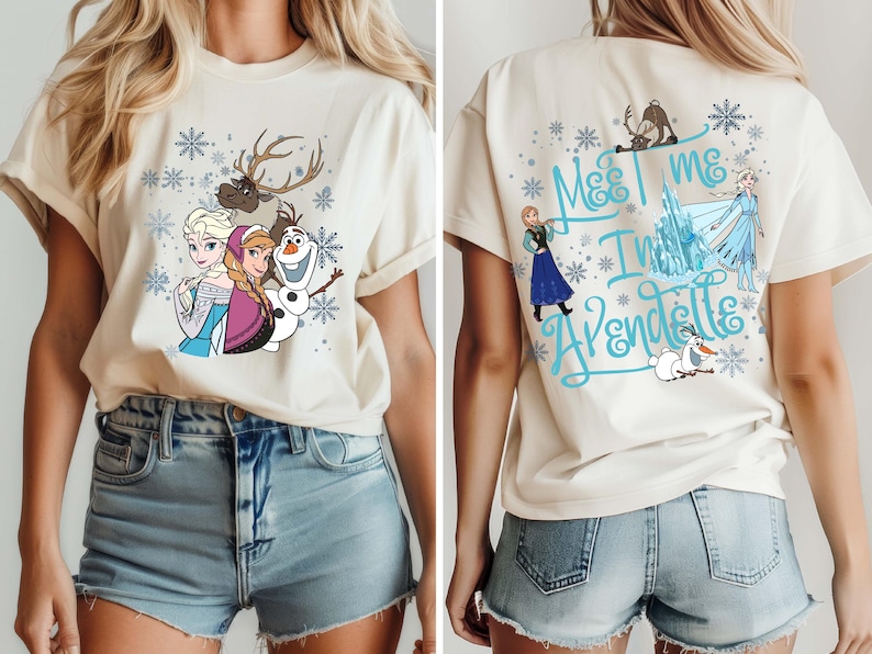 Elsa Frozen Shirt, Disney Princess Shirt, Disney Frozen Shirt, Meet Me In Arendelle, Elsa Anna Princess Shirt, Elsa Anna Olaf Shirt