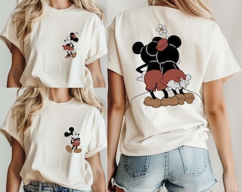 Comfort Colors® Mickey And Minnie Couple Shirt, Disney Valentine Day Shirt, Mouse Couples Shirt, Mickey Shirt, Minnie Shirt, Disney Matching