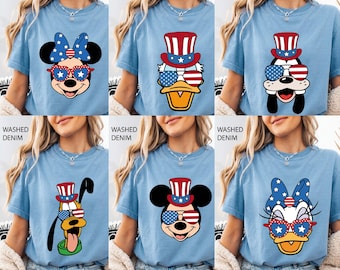Disney 4th Of July Shirt, Disney Characters 4th of July, Mickey 4th Of July T-shirt, Mickey and Friends 4th July Tee, Disney USA Shirt