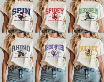 Spidey And His Amazing Friends Shirts, Ghost Spider Shirt, Avengers Family Matching Shirts, Spiderman Shirt, Avengers Superhero Shirt