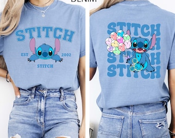 Disney Stitch Shirt, Stitch Balloons Comfort Colors Shirt, Stitch Est Summer Trip Shirt, Magical Snacks Shirt, Stitch Kids Shirt