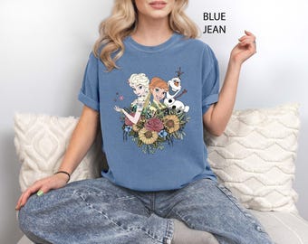 Elsa Shirt, Frozen Shirts, Princess Elsa Anna Shirts, Disney Girls Trip, Disney World Shirts, Disneyland Shirt, Frozen Comfort Colors Shirt