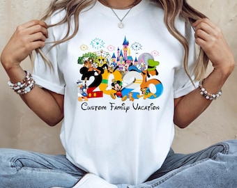 Custom Disney Family Trip 2026 Shirt, Mickey And Friends  Family 2026, Disney T-shirt, Personalized Disneyland Tee, Disney Matching Tee