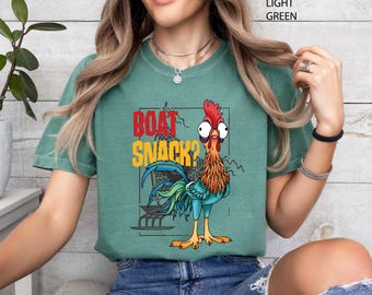 Boat Snack Hei Hei Shirt, Disney Snacks Shirts, I'm Here For The Snacks Shirt, Disney Moana Shirt, Moana Chicken Shirt, Hei Hei Tee