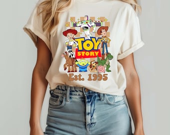 Toy Story Est. 1995 Shirt, Toy Story Characters T-shirt, Disney Friend Tee, Comfort Colors® Disney Toy Story Shirt, Toy Story Friends