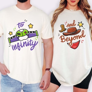 Disney Toy Story To Infinity And Beyond Couple Shirt, Toy Story Buzz And Jessie Shirt, Disney Couple Shirt, Pixar Disney Matching Shirt