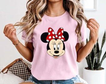 Vintage Minnie Mouse Shirt, Disney Girls Tee, Retro Minnie Birthday Shirt, Disney Trip Women Tee, Cute Kids Minnie Mouse T-shirt