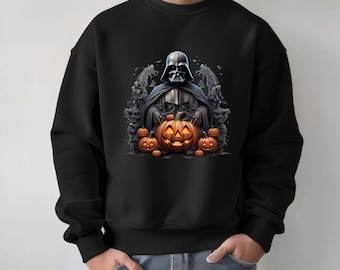 Darth Vader Fall Crewneck, Star Wars Darth Vader Pumpkin Halloween Sweatshirt,  Disneyland Halloween Party, Star Wars Halloween Party Tee