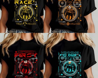 Disney Tron Lightcycle T-shirt, Comfort Colors® Pluto Mickey Goofy Donald Run Ride T-shirt