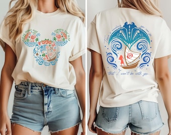 Come What May I Know The Way Tee, Comfort Colors® Disney Moana Shirt,  Disney Adventure Tee, WDW Trip Shirt, Mickey Mouse Ears Moana T-Shirt