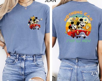 Camiseta "El Ferrocarril Fugitivo de Mickey y Minnie", camiseta "Nada Puede Detenernos Ahora", camiseta de pareja Disney Comfort Colors®, camiseta de viaje de vacaciones Disney