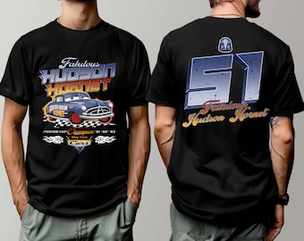 Two-sided Disney Cars Doc Hudson Shirt, Lightning McQueen Doc Hudson 51 Piston Cup Champion, WDW Disneyland Cars Land Family Vacation 2026