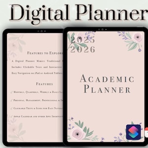 2025-2026 Academic Digital Planner: All-in-One Student Organizer (PDF Download))
