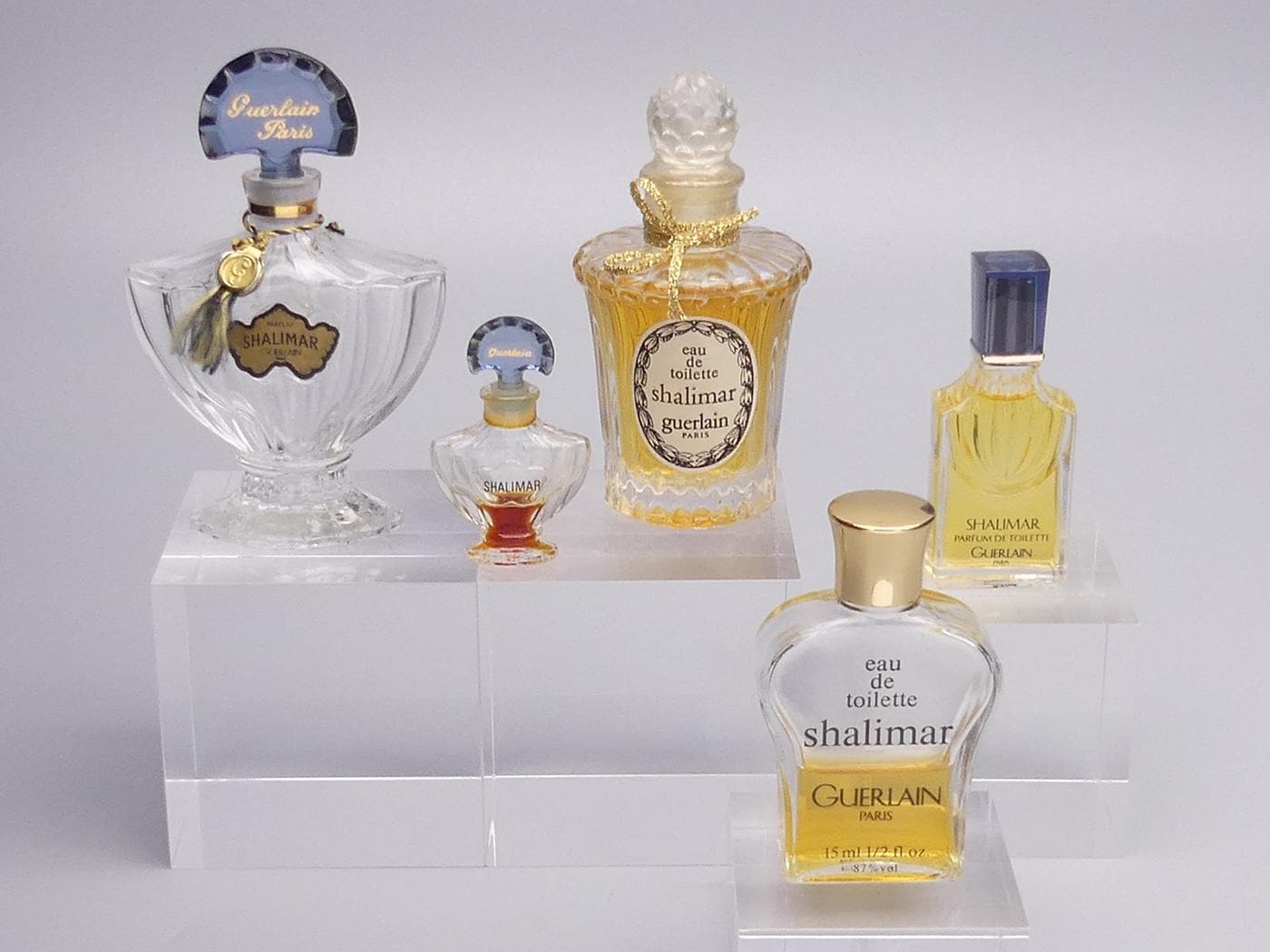 Guerlain 香水 シャリマー 7. 5 ml 　　[ ヴィンテージ ] ゲラン シャリマー コレクション ヴィンテージ香水瓶 5本入り E0084
