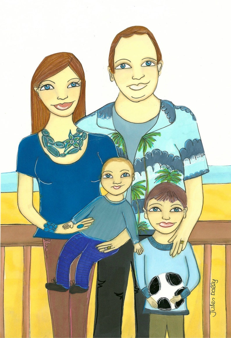 Muse Portrait 3-4 People Family/Wedding/Friends/Group size A4 image 3