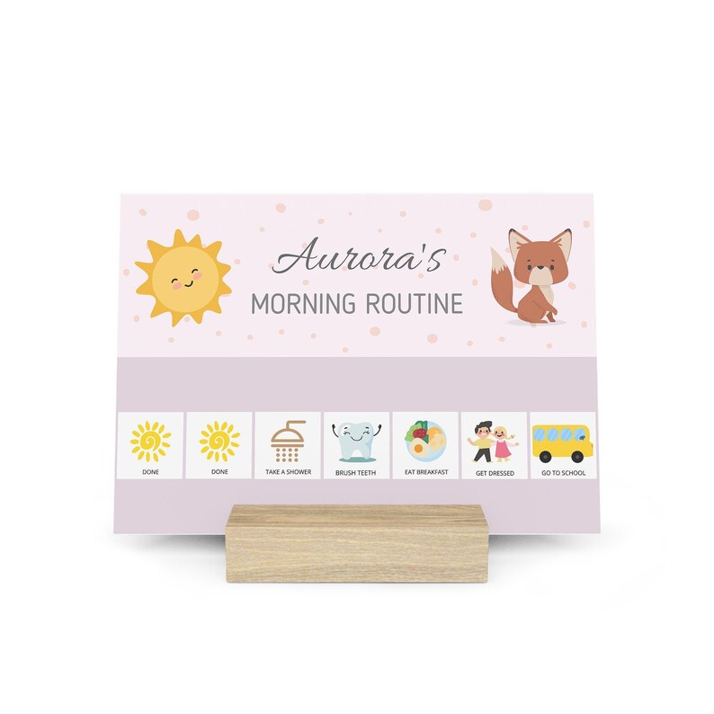 Editable Routine Chart for Kids | Daily Printable | Morning & Evening ...
