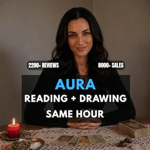 Aura Reading and Drawing • Psychic Aura Colors • Spiritual Energy Insight • Intuitive Art Portrait