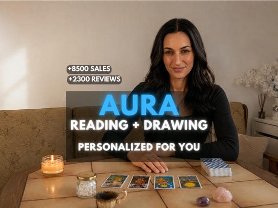 Aura Reading and Drawing • Psychic Aura Colors • Spiritual Energy Insight • Intuitive Art Portrait