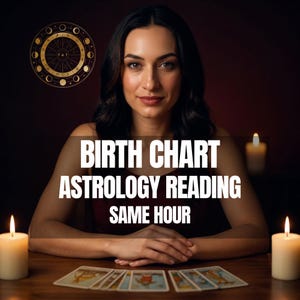 Geburtshorbuch, das zur gleichen Stunde liest | Geburtsanzeige | Personalisierte Astrologie Lesung | Astrologie-Karte