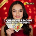 3 Question Tarot Reading • Psychic Answers for Love Career Soulmate • Accurate Spiritual Guidance PDF product logo