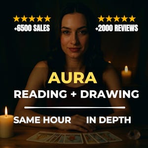 Aura Reading and Drawing • Psychic Aura Colors • Spiritual Energy Insight • Intuitive Art Portrait