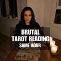 brutal tarot reading, brutal psychic truth reading, brutal clairvoyant reading, telepathy psychic reading, same day accurate tarot reading product logo