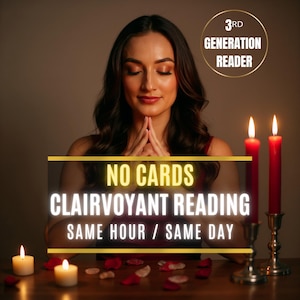 Same Hour Clairvoyant Psychic Reading: Telepathic Guidance, Energy Scan (PDF Delivery)