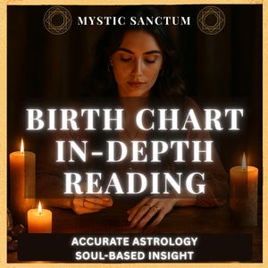 Lectura personalizada de la carta natal / Análisis astrológico profundo y de la carta natal / Orientación espiritual profunda y precisa