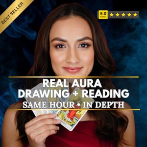 Aura Reading and Drawing • Psychic Aura Colors • Spiritual Energy Insight • Intuitive Art Portrait