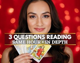 Same Hour 3 Question Tarot Reading | Fast Psychic Answers & Spiritual Insight | Quick, Accurate 3 Question Psychic Reading