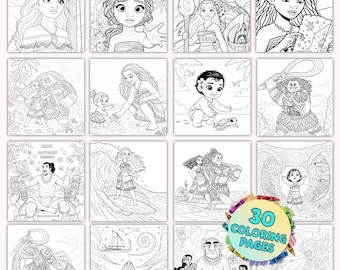 Kleurplaten Moana | Moana kleurplaat | Kleurplaten Moana 2 | Direct downloaden |Kleurplaten | Afdrukbare kleurplaten | Leuk voor kinderen!