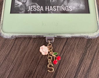 Kindle Charm Dust Plug, Customizable Kindle Charm, Dust Plug Charm, Personalized Kindle Charm