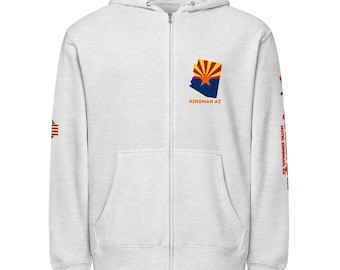 Bluza z kapturem Ramblin Rose Motel: Kingman Arizona, rozpinana na Route 66